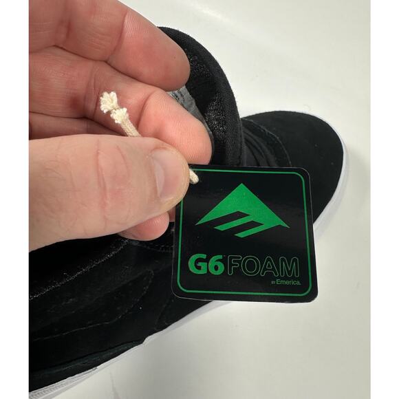 Emerica Pillar Skate Shoes Men’s 9.5 Black / White / Gold (New w/ Box) - Picture 9 of 10